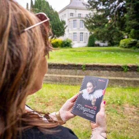 Flyer in de voetsporen van Margareta 