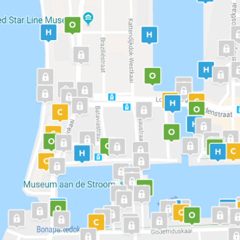 Kaartweergave Resourcity app